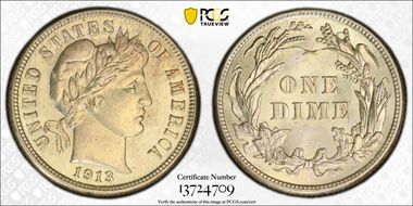1913 10C MS65