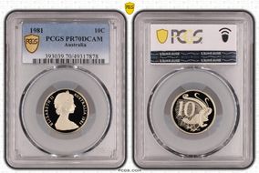 1981 10C PR70DCAM
