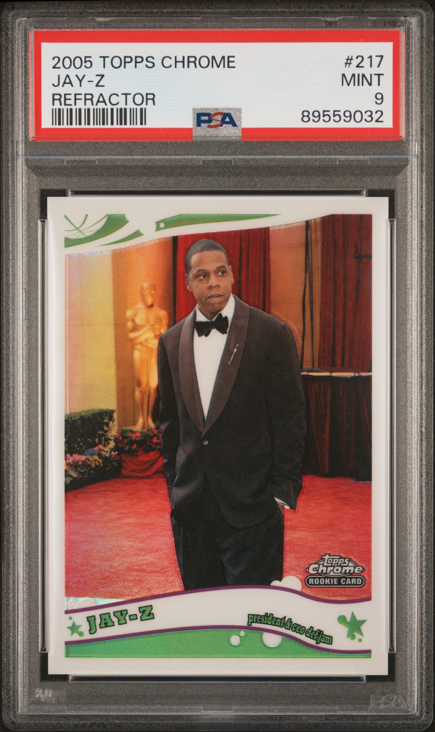 Jay-Z 2005 Topps Chrome #217 Refractor /999 Price Guide - Sports 