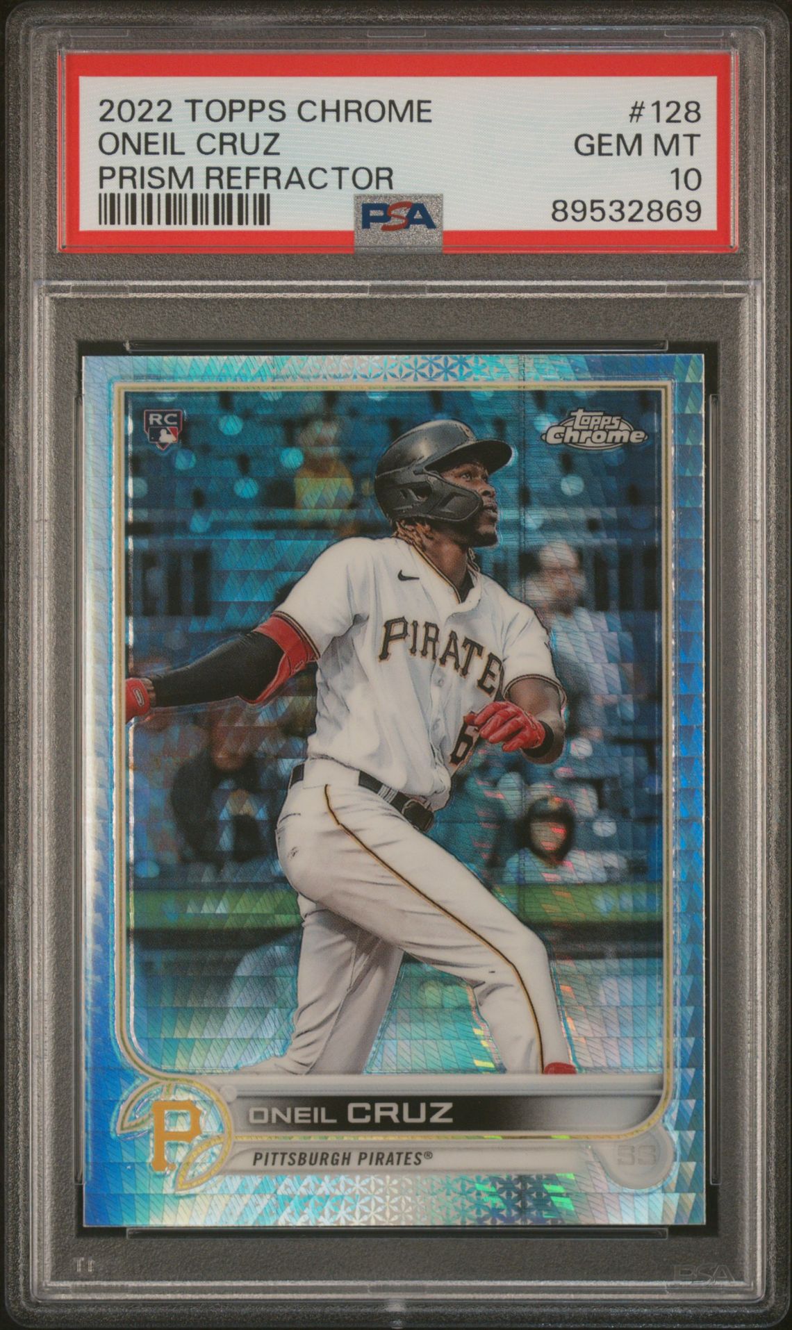 2022 Topps TOPPS CHROME Prism Refractor #128 Oneil Cruz front
