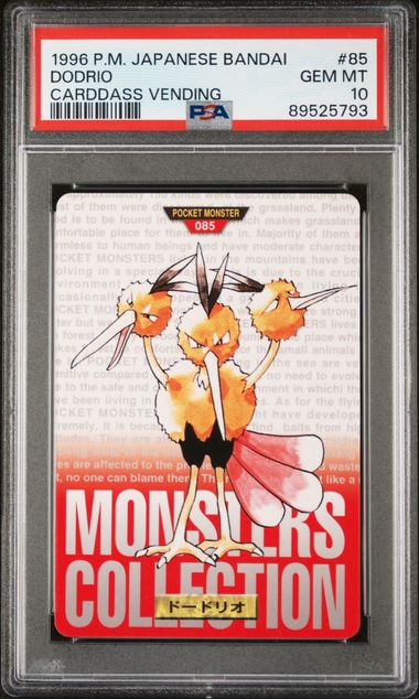 Dodrio card PSA 10, cert 89525793