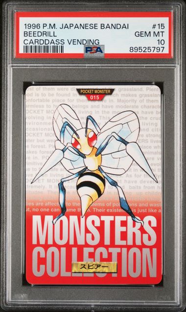 Beedrill card PSA 10, cert 89525797