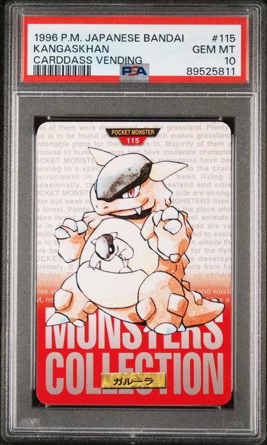 Kangaskhan card PSA 10, cert 89525811