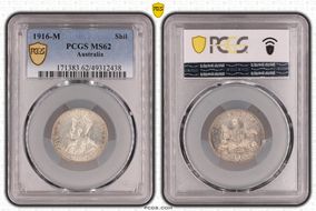 1916-M Shil KM-26  Ag MS62