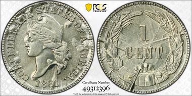 (1961) CSA 1C Bashlow Restrike, Nickel MS65