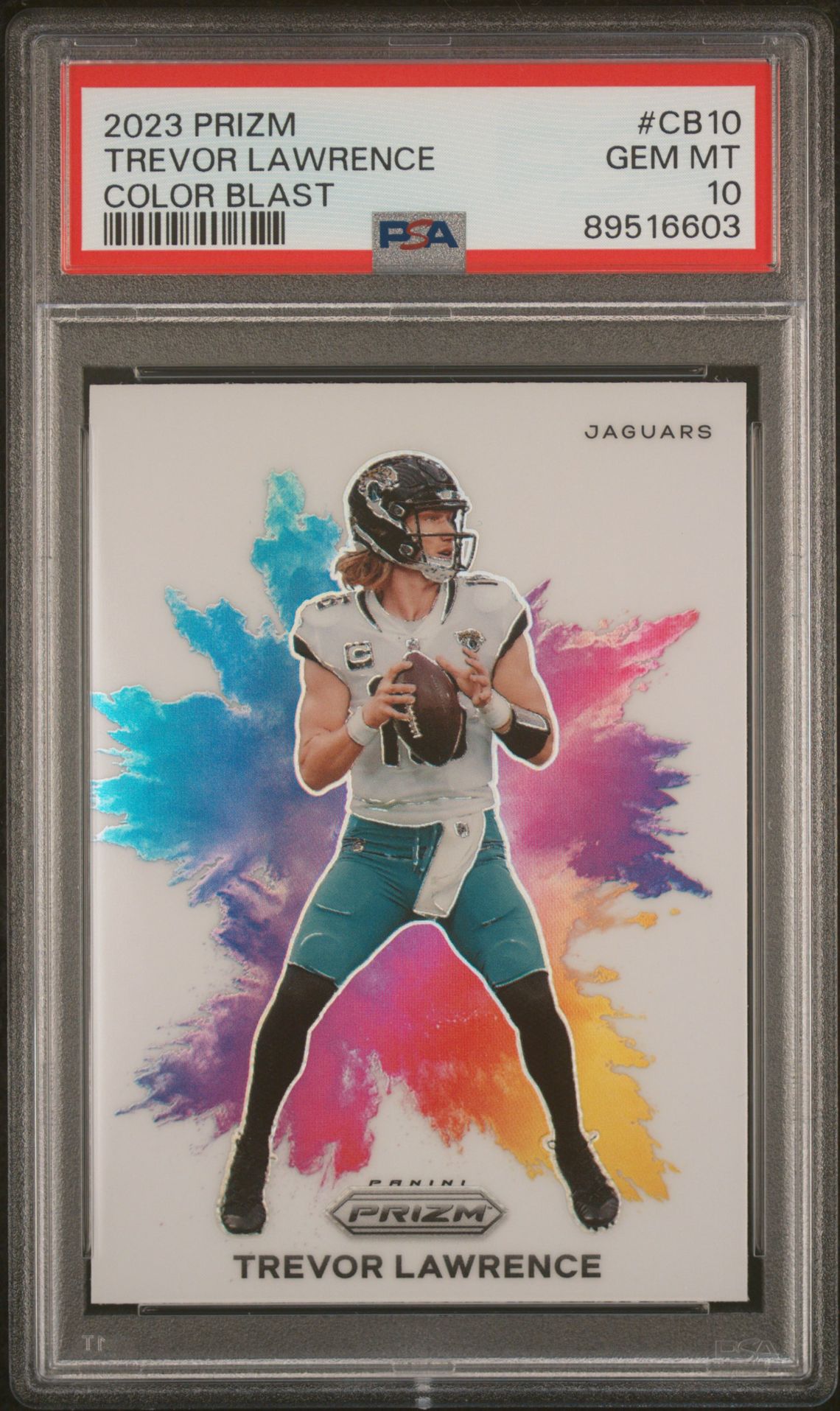 2023 Panini PANINI PRIZM COLOR BLAST #CB10 Trevor Lawrence front