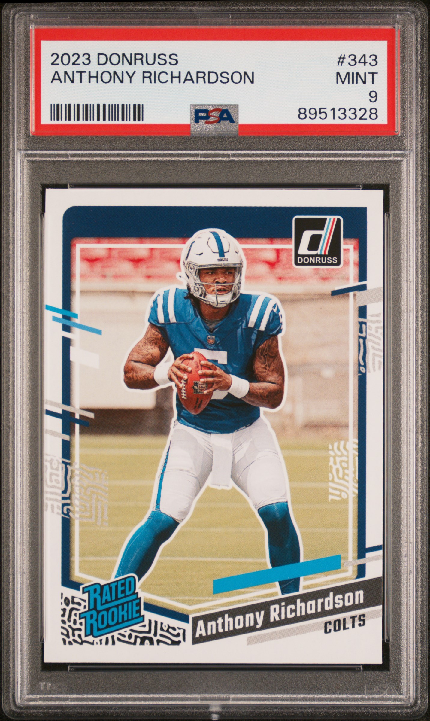 2023 Panini Donruss Anthony Richardson #343 Mint 9 front