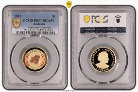 2023 $1 Vegemite Centenary Colorized PR70DCAM