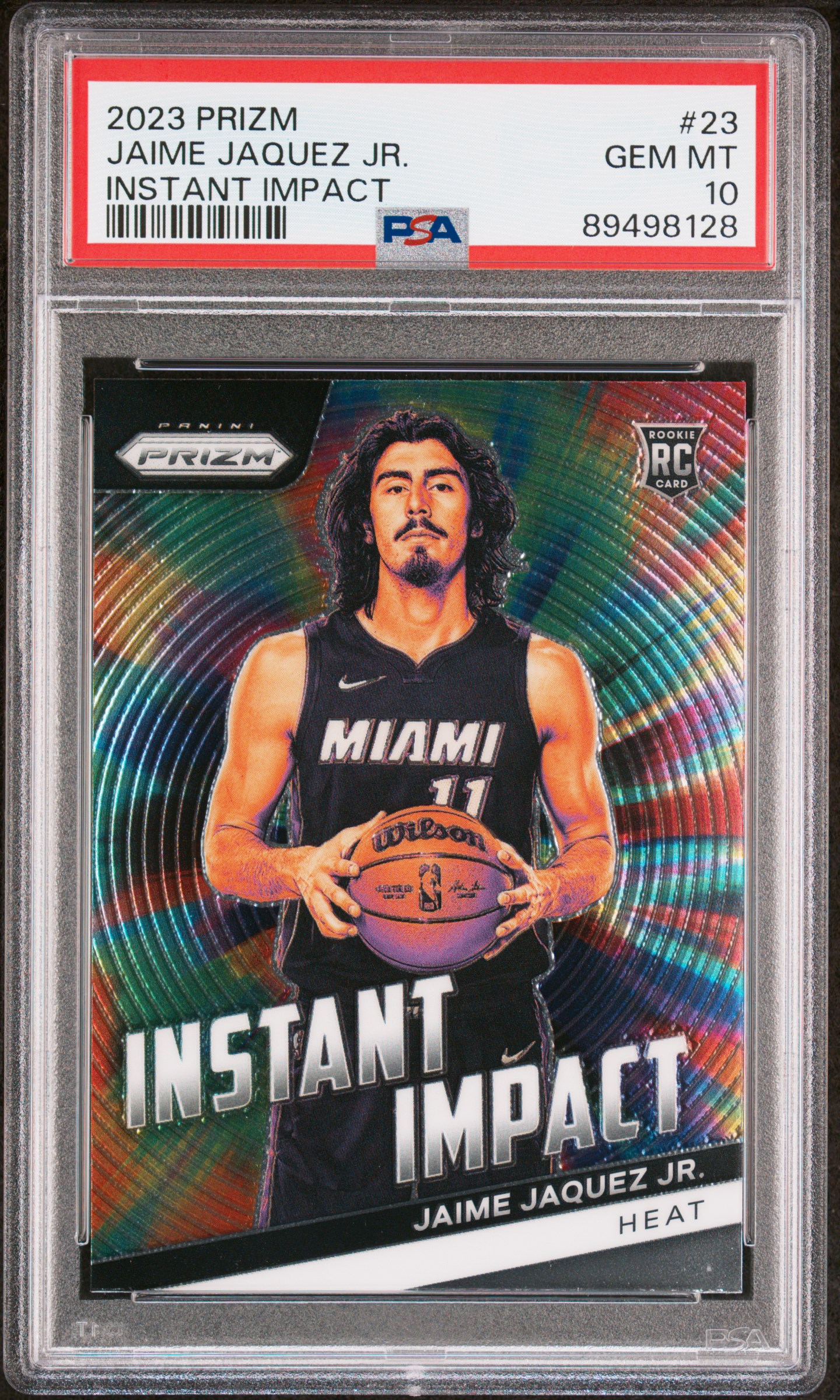 2023 Panini Prizm Instant Impact #23 Jaime Jaquez Jr. Rookie Card  – PSA GEM MT 10