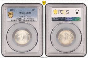 1905 1 Fr Gad-467 F-217 MS65