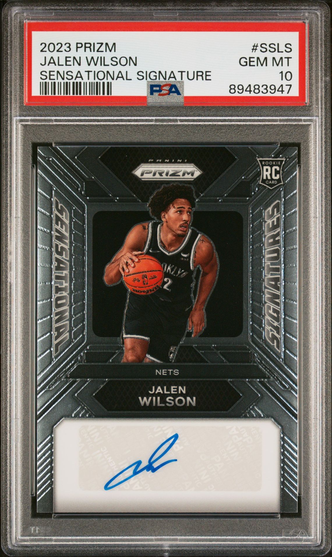 2023 Panini Panini Prizm Sensational Signatures #SSLS Jalen Wilson front