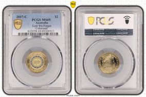 2017-C $2 Lest We Forget Colorized MS69