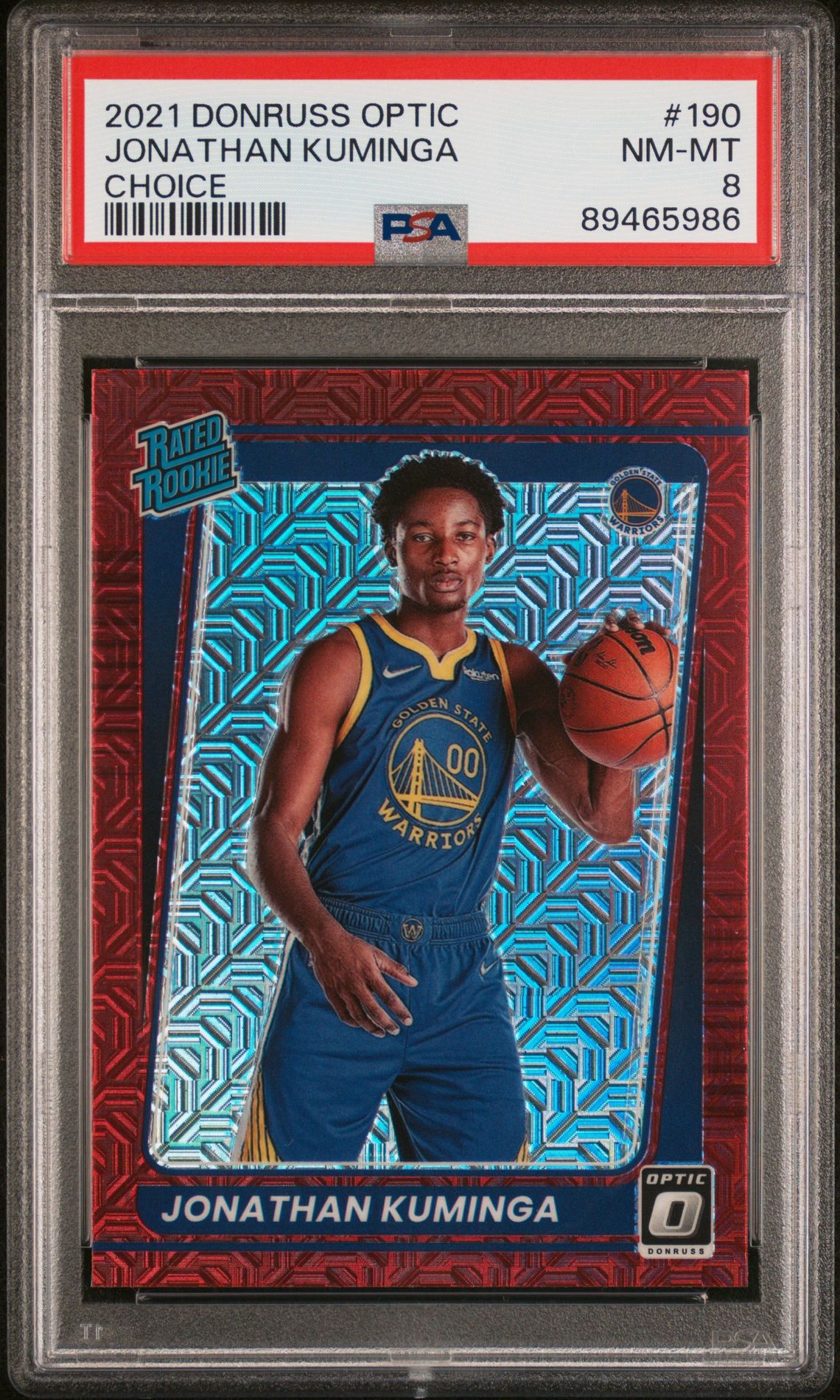 2021 Panini Donruss Optic Choice #190 Jonathan Kuminga front