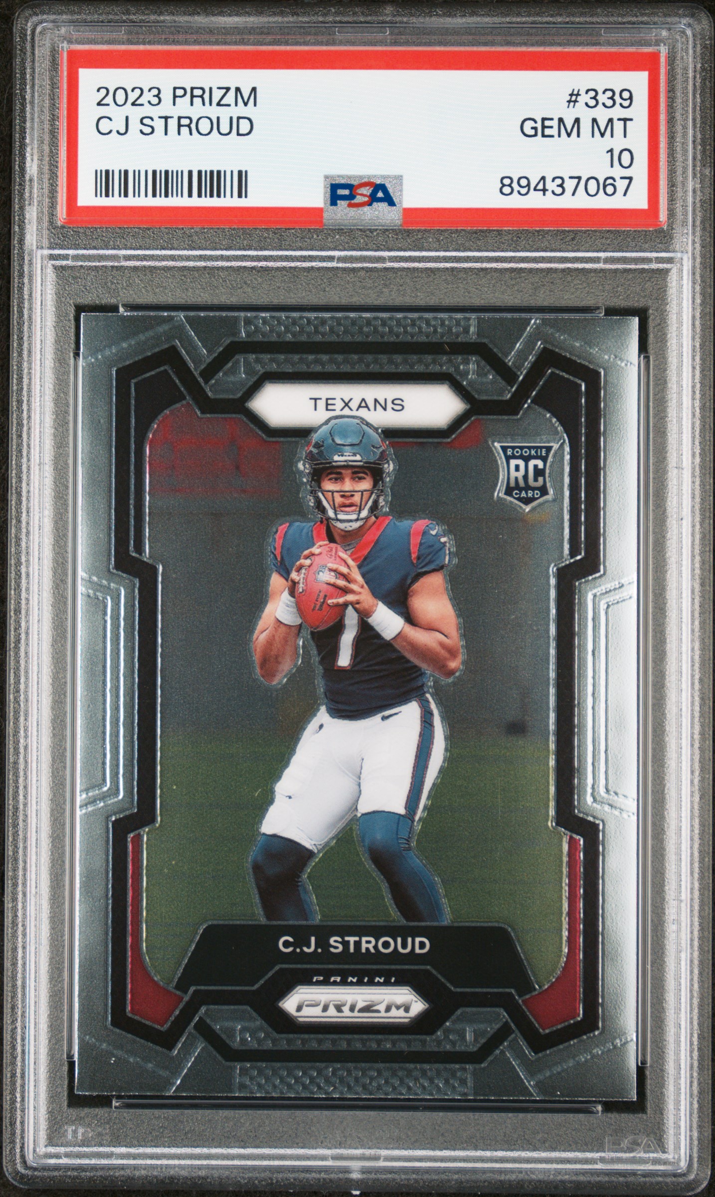 2023 Panini Prizm Cj Stroud #339 Gem Mt 10 front