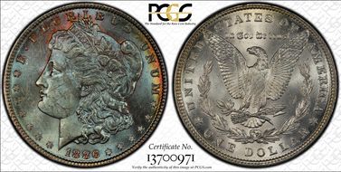 1886 $1 MS62