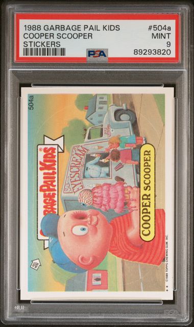 1988 Topps Garbage Pail Kids #504A Cooper front