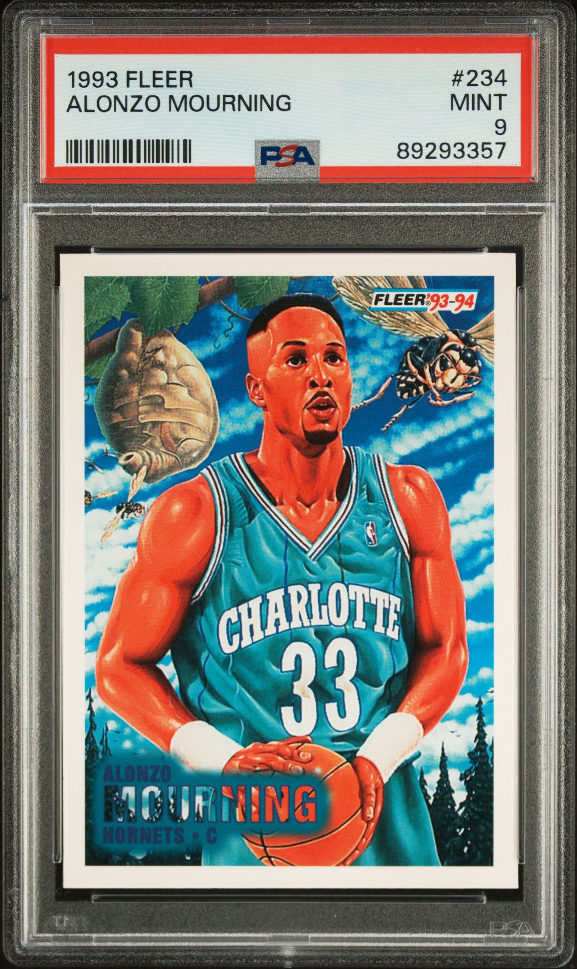 1993 Fleer FLEER #234 Alonzo Mourning front