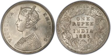 1885-C Rupee SW-6.80 Prid-124 MS63