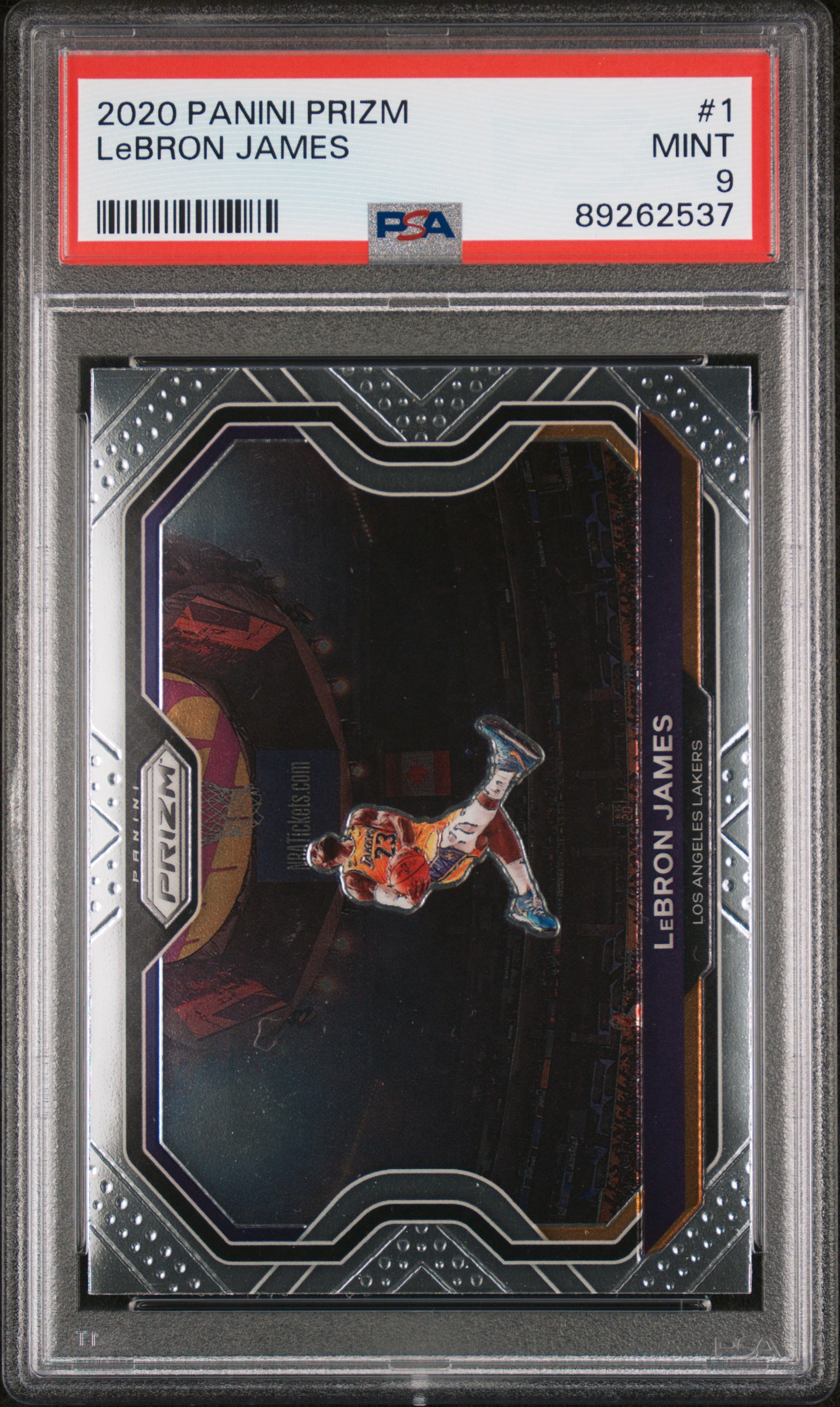 2020 Panini Prizm Lebron James #1 Mint 9 front