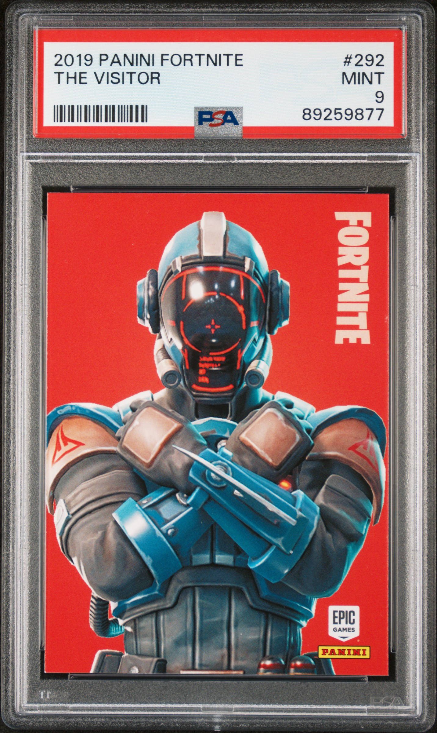 2019 Panini Fortnite The Visitor #292 Mint 9 front