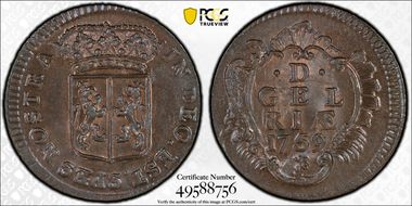 1759 Duit KM-93 MS64BN