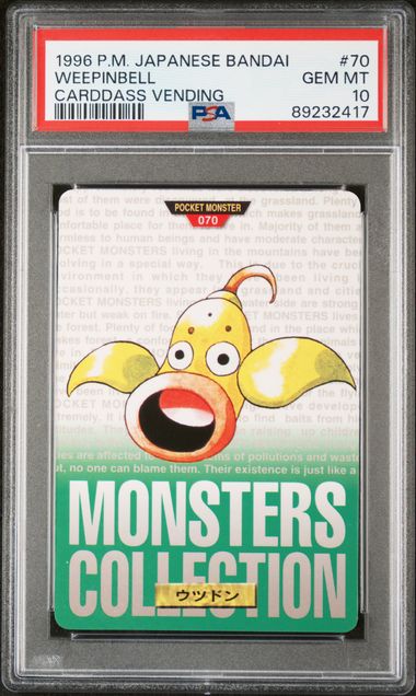 Weepinbell card PSA 10, cert 89232417