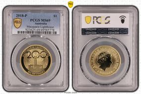 2018-P $1 Macquarie Lighthouse MS69