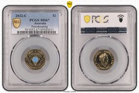 2022-C $2 Peacekeeping Colorized MS67