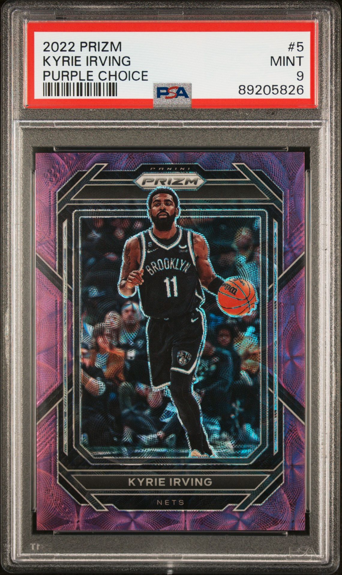 2022 Panini PANINI PRIZM PURPLE CHOICE #5 Kyrie Irving front