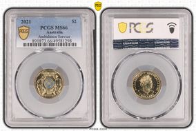 2021 $2 Ambulance Service Colorized MS66