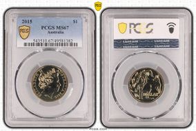 2015 $1 MS67