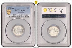 1940(m) 6D KM-38  Ag MS62