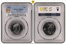 2023 20C QEII Memorial 1952-2022 MS68