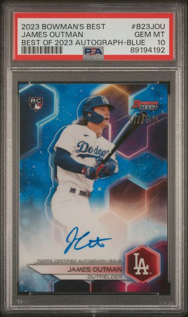 2023 Bowman Bowman's Best Blue Refractor James front