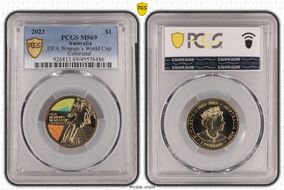 2023 $1 FIFA Women’s World Cup Colorized MS69
