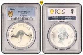 1998-C $1 Kangaroo Ag MS69