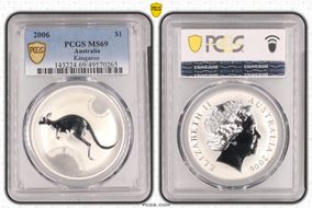 2006 $1 Kangaroo Ag MS69