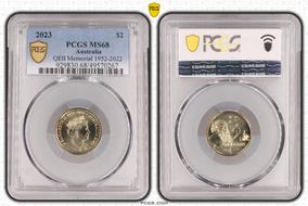 2023 $2 QEII Memorial 1952-2022 MS68