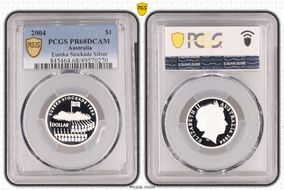 2004 $1 Eureka Stockade Silver PR68DCAM
