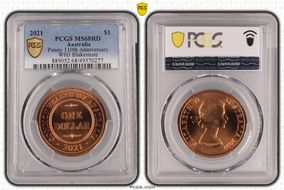 2021 $1 Penny 110th Anniversary  WHJ Blakemore MS68RD