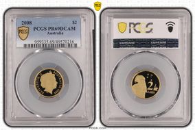 2008 $2 PR69DCAM