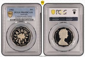 1982 50C Commonwealth Games PR69DCAM