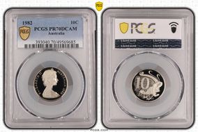 1982 10C PR70DCAM