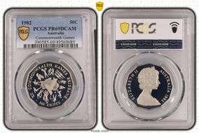 1982 50C Commonwealth Games PR69DCAM