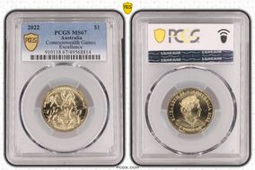 2022 $1 Commonwealth Games Excellence MS67