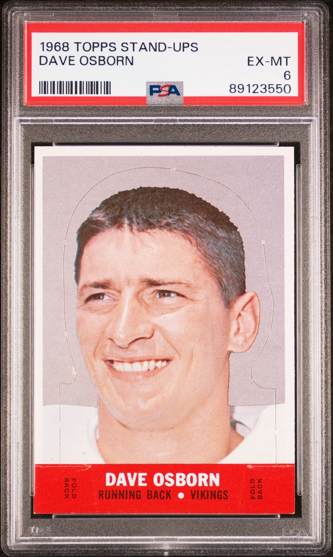 1968 Topps TOPPS STAND-UPS Dave Osborn front
