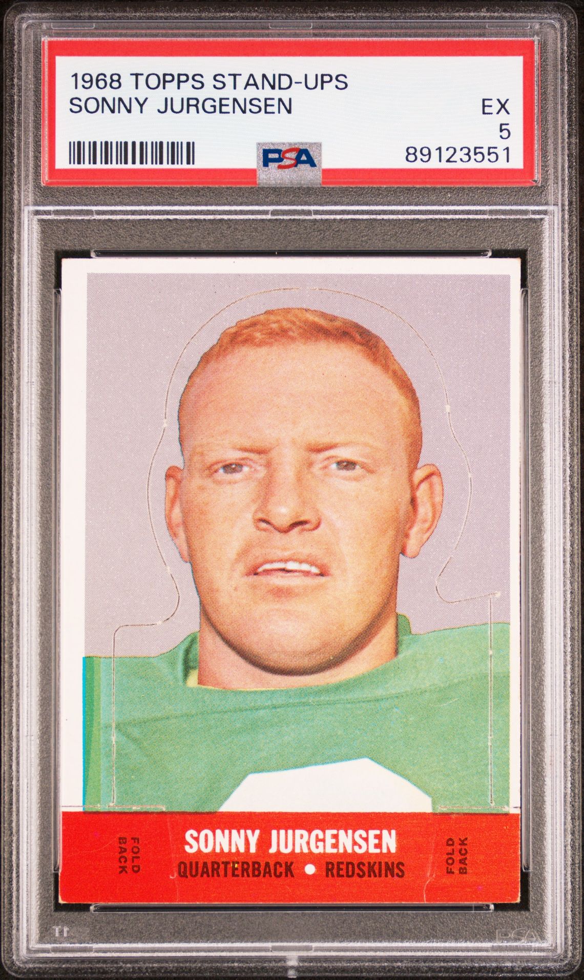 1968 Topps TOPPS STAND-UPS Sonny Jurgensen front