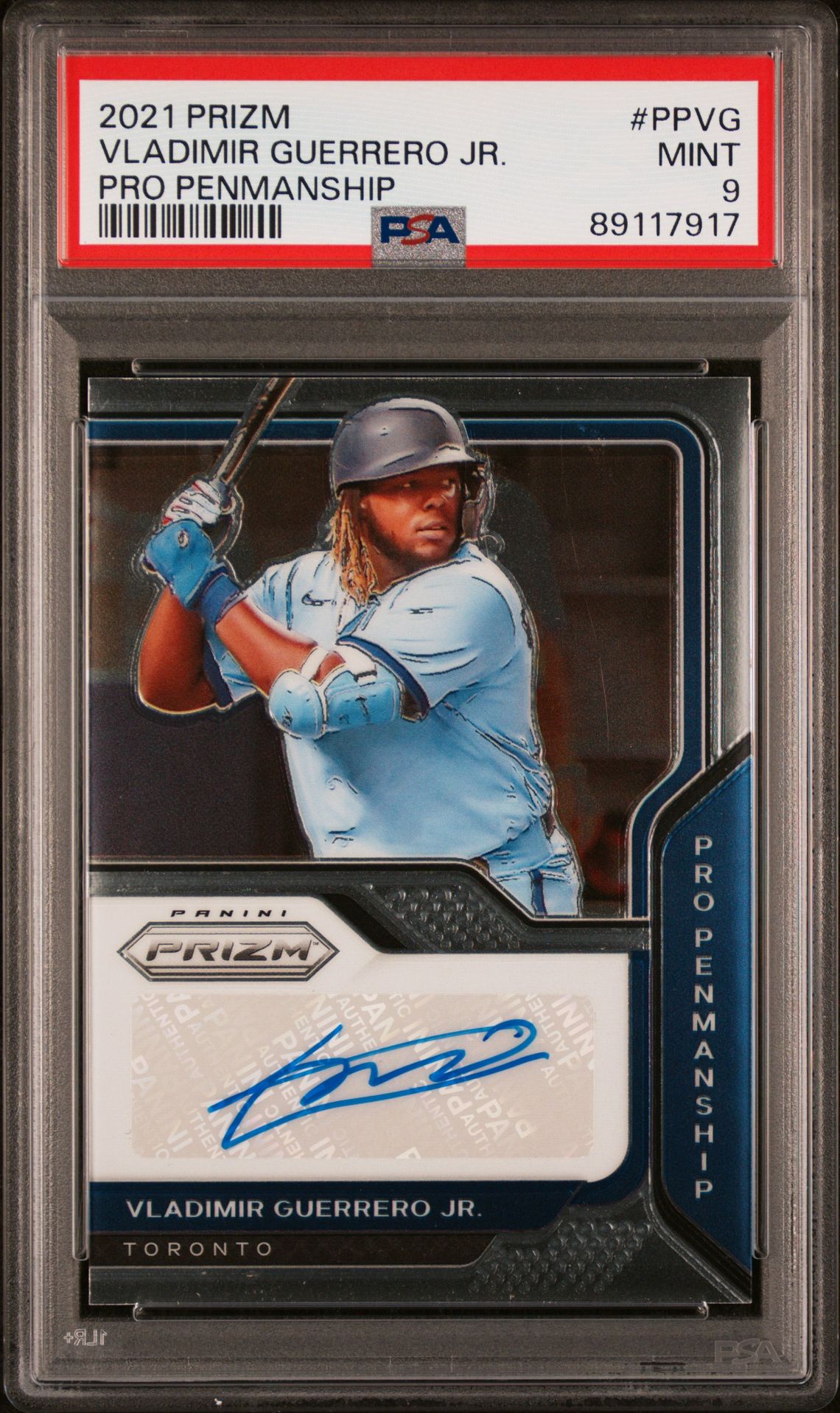 2021 Panini PANINI PRIZM PRO PENMANSHIP #PPVG Vladimir Guerrero Jr. front