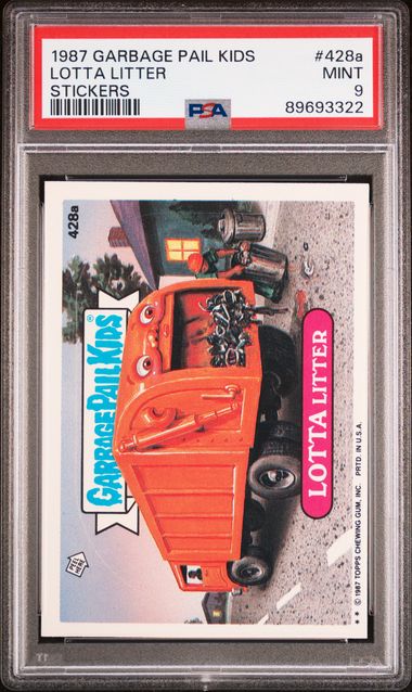 Topps Garbage Pail Kids STICKERS #428A Lotta Litter front