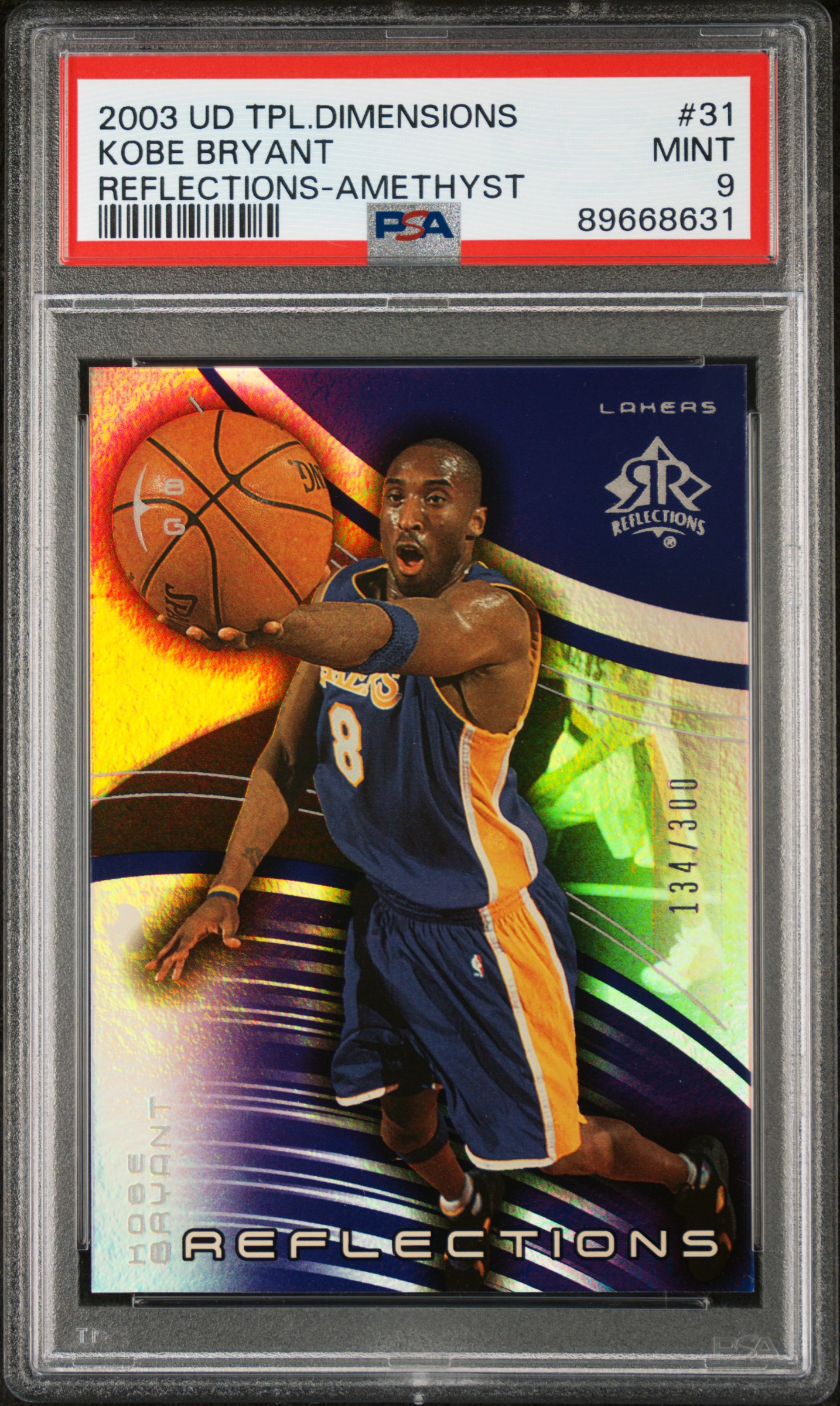DG's 2003 Upper Deck Triple Dimensions Reflections Kobe Bryant